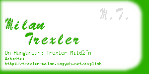 milan trexler business card